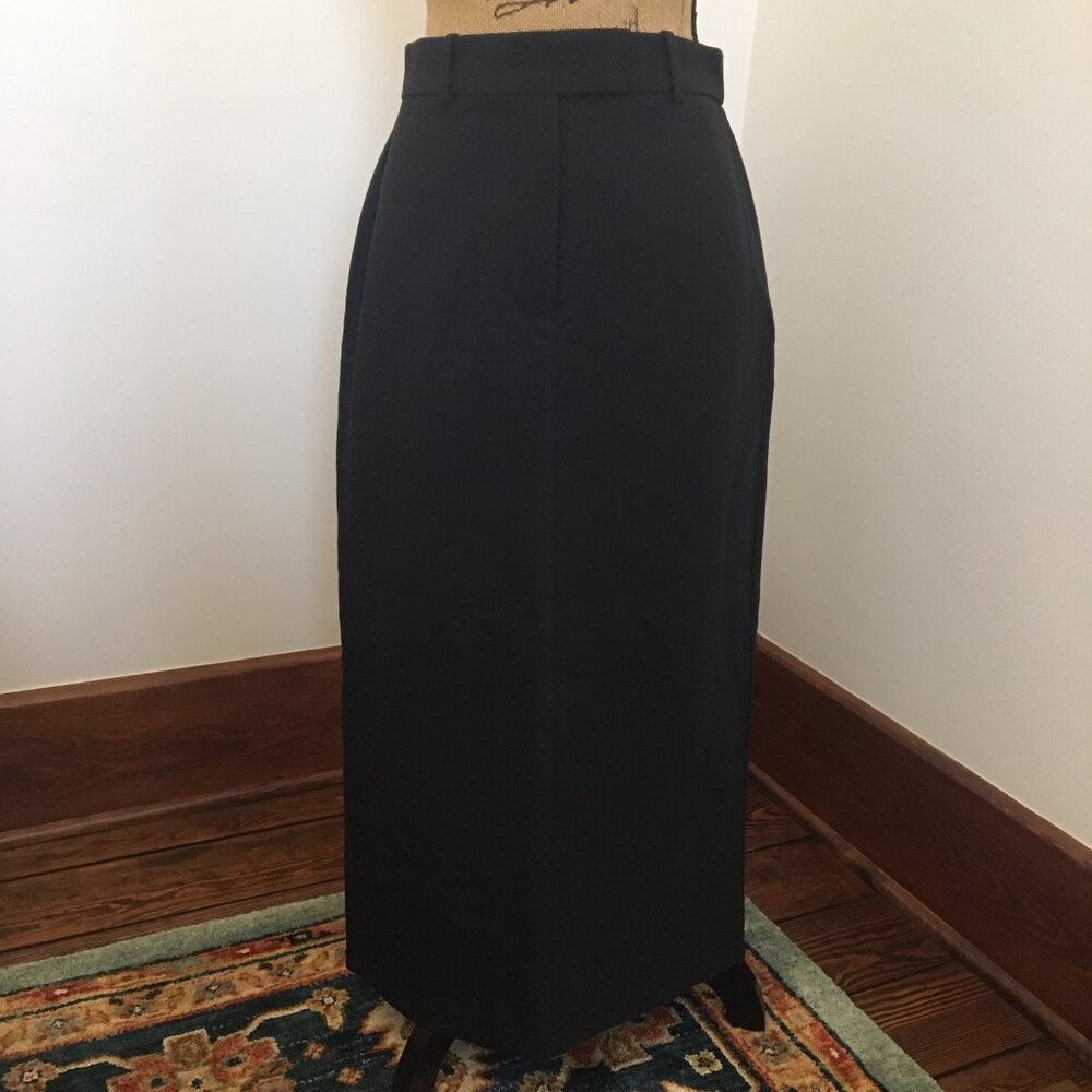 Black Career Business Professional Maxi Long Skirt